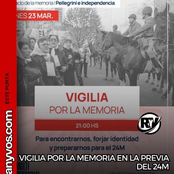 ROLDÁN: VIGILIA POR LA MEMORIA EN LA PREVIA DEL 24M